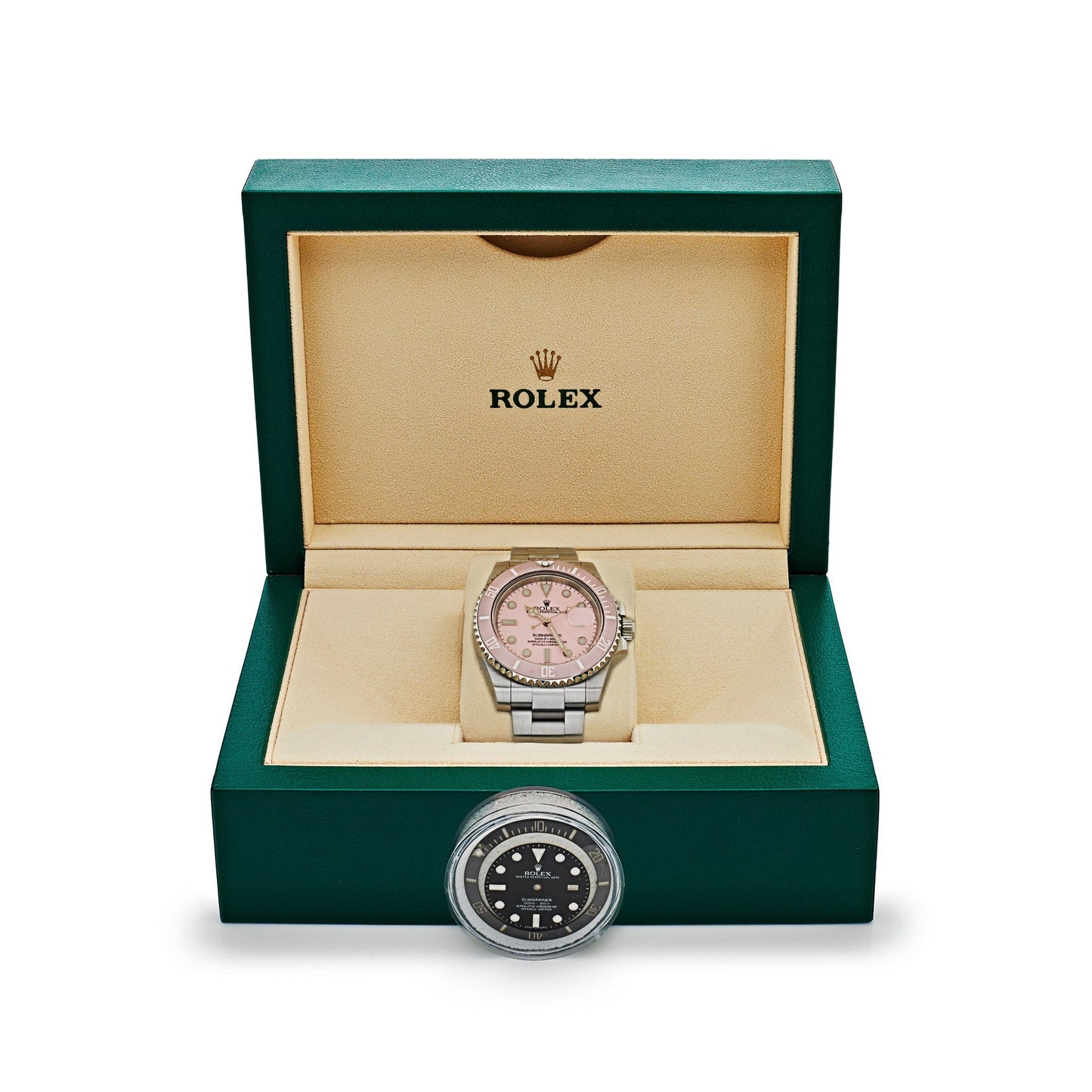 2025 Watch Submariner Date 116610LN Stainless Steel With Aftermarket Custom Made Pink Dial (2016)