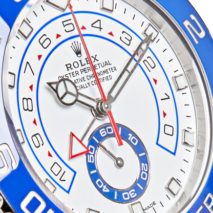 2025 Watch Yacht-Master II Stainless Steel Mercedes Hand White Dial 116680 (2023)